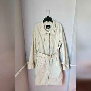 Vintage MEK Beige Trench Coat with Belt
